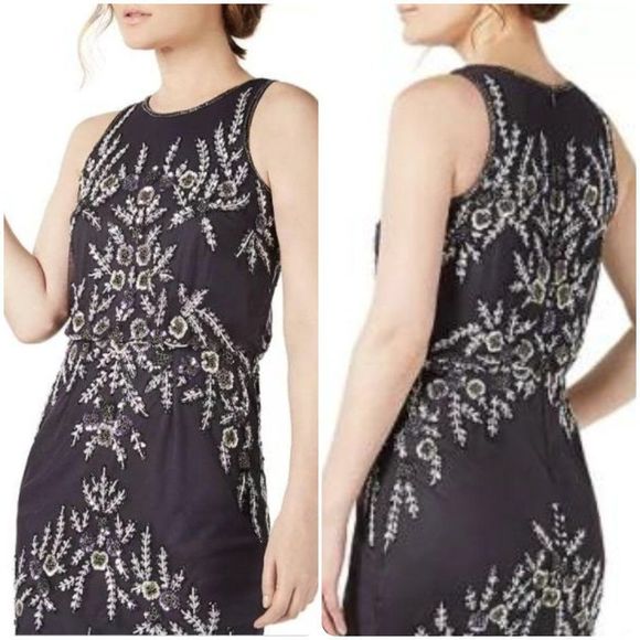 Adrianna Papell Beaded Mini Short Casual Dress - Picture 1 of 3